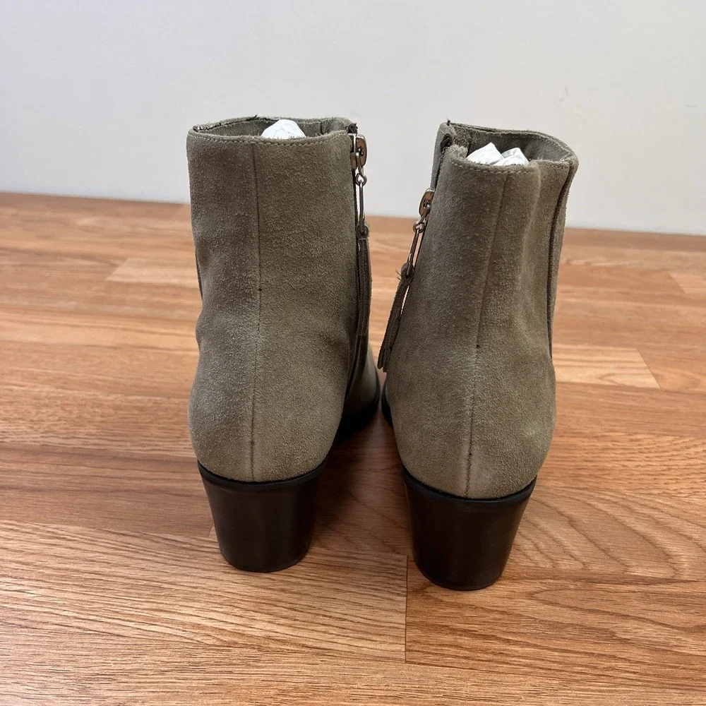 ABLE Dorset Boots Suede Leather in Mushroom Womne's Size 9.5 Waterproof‎ NEW
